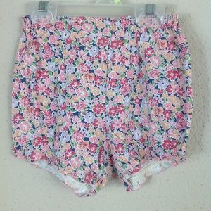 Celine Toddler Girl Floral PullOn Ruffle Shorts
